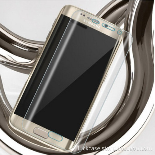 Ultra thin 0.3mm 9H hardness hot selling china sexy blue film screen protector for Galaxy S6 edge